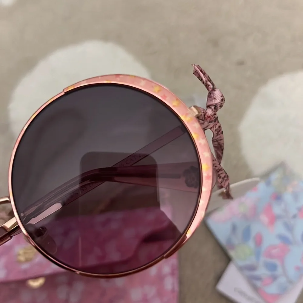NWT LoveShackFancy Hawkins 58MM Round Sunglasses